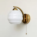Wall Lamp Art Deco Curved Glass Warm Ambient Light