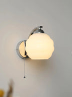 Wall Lamp Art Deco Curved Glass Warm Ambient Light