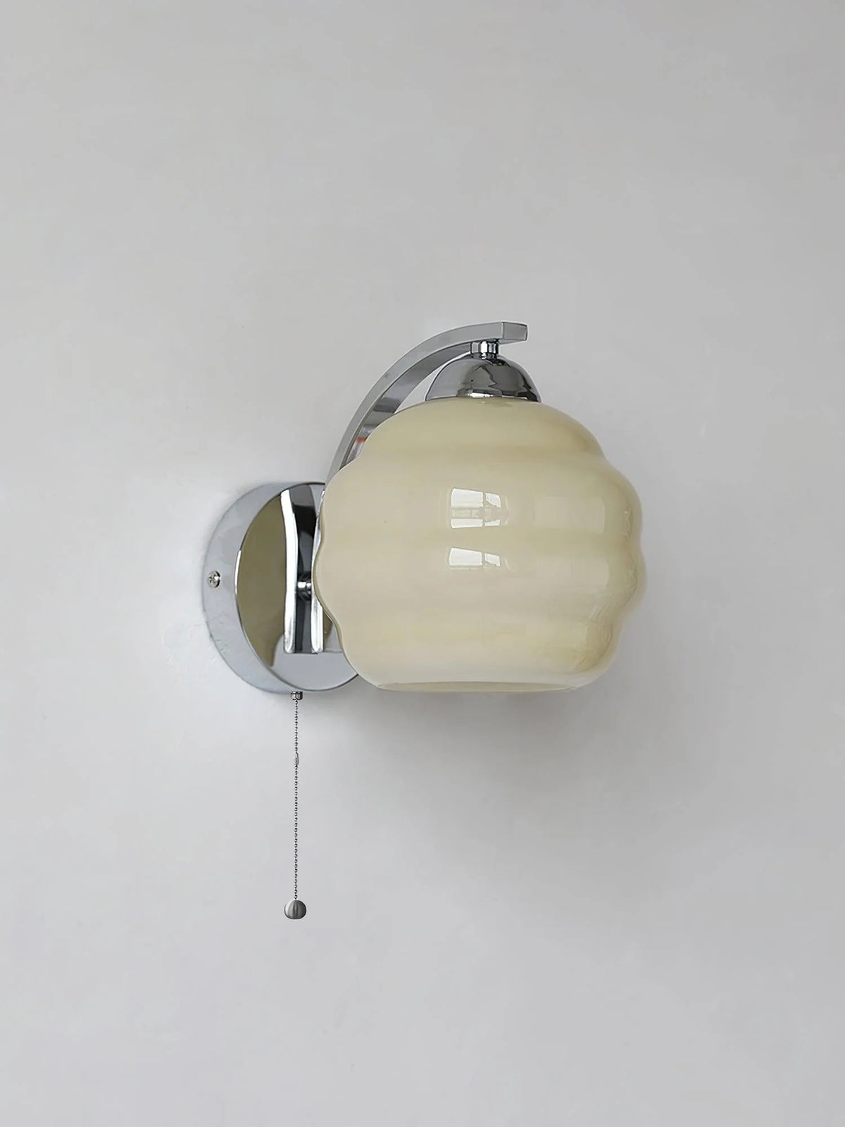 Wall Lamp Art Deco Curved Glass Warm Ambient Light