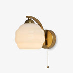 Wall Lamp Art Deco Curved Glass Warm Ambient Light