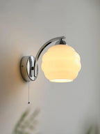 Wall Lamp Art Deco Curved Glass Warm Ambient Light