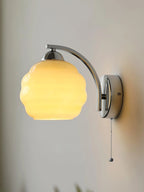 Wall Lamp Art Deco Curved Glass Warm Ambient Light