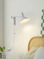 Wall Lamp Articulated Arm Metal Plug-In