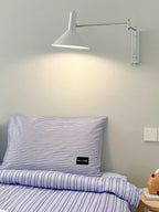 Wall Lamp Articulated Arm Metal Plug-In