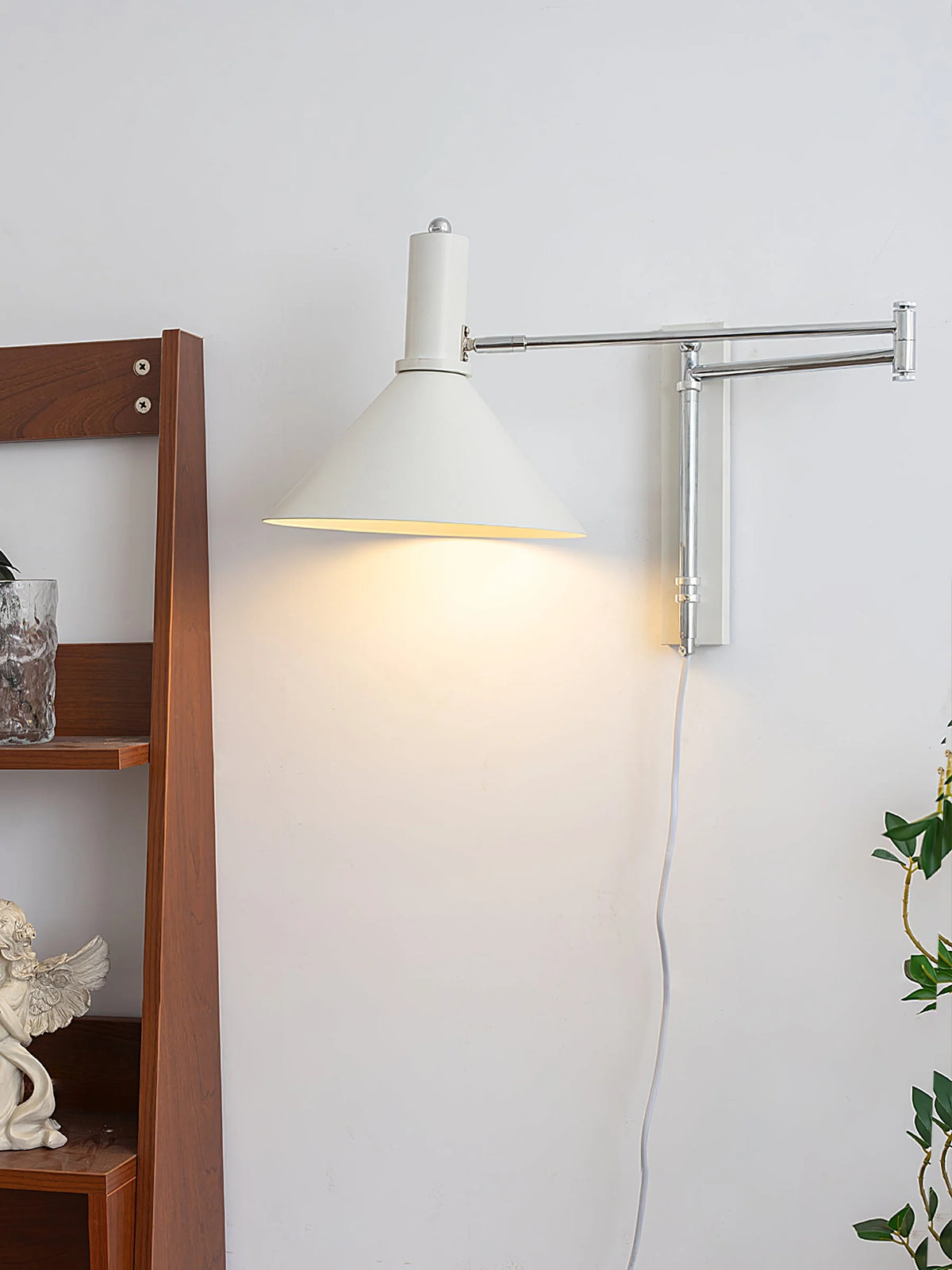Wall Lamp Articulated Arm Metal Plug-In
