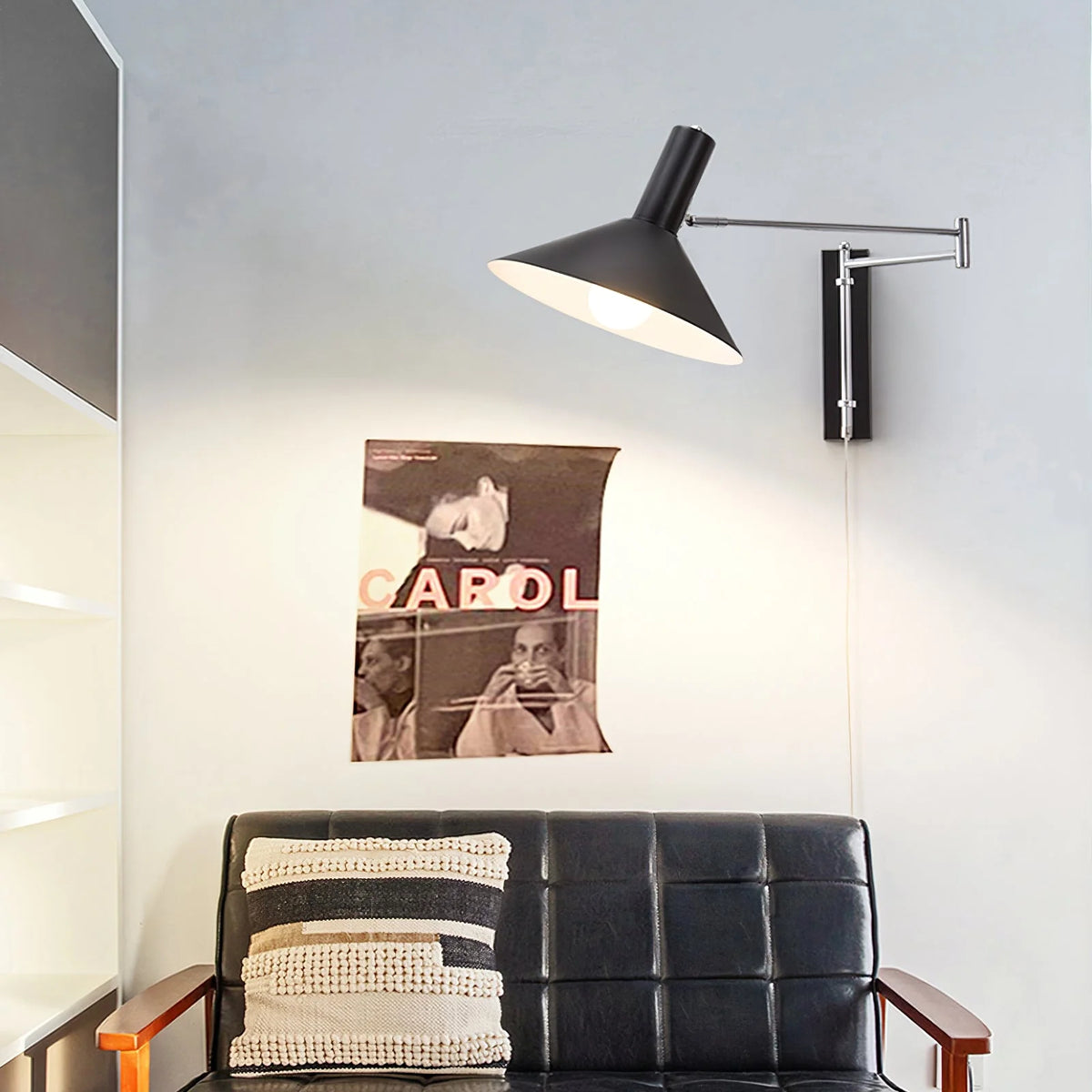 Wall Lamp Articulated Arm Metal Plug-In