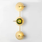 Wall Lamp Brass Finish Glass Shade