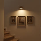 Wall Lamp Circular LED Wood Accent