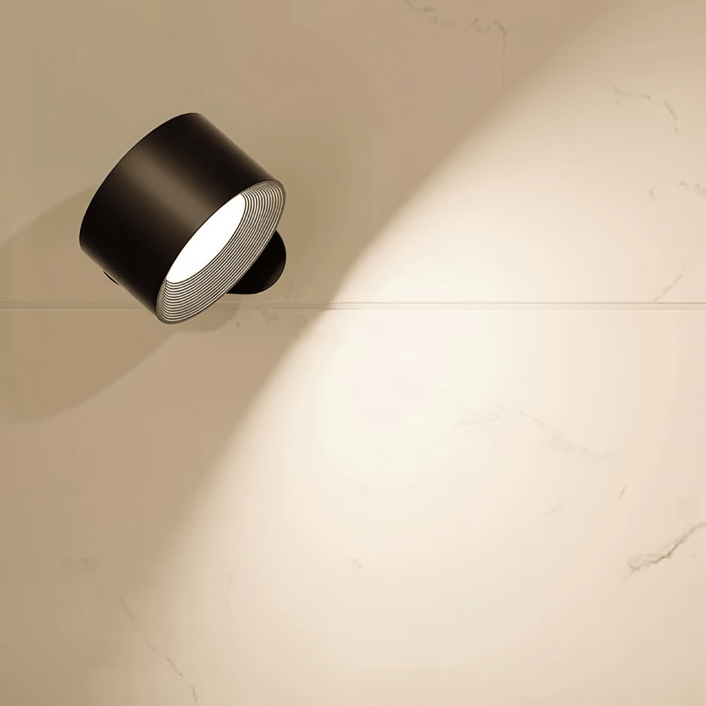 Wall Lamp Circular LED Wood Accent