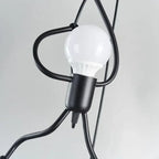 Wall Lamp Climbing Figure Matte Finish & Natural Rope