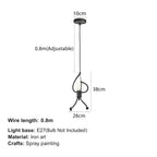 Wall Lamp Climbing Figure Matte Finish & Natural Rope