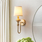 Wall Lamp Copper Finish Single Or Double Head