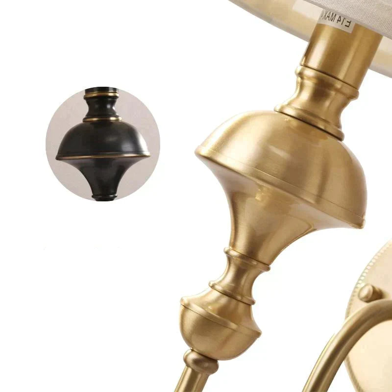 Wall Lamp Copper Finish Single Or Double Head