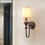 Wall Lamp Copper Finish Single Or Double Head