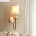 Wall Lamp Copper Finish Single Or Double Head
