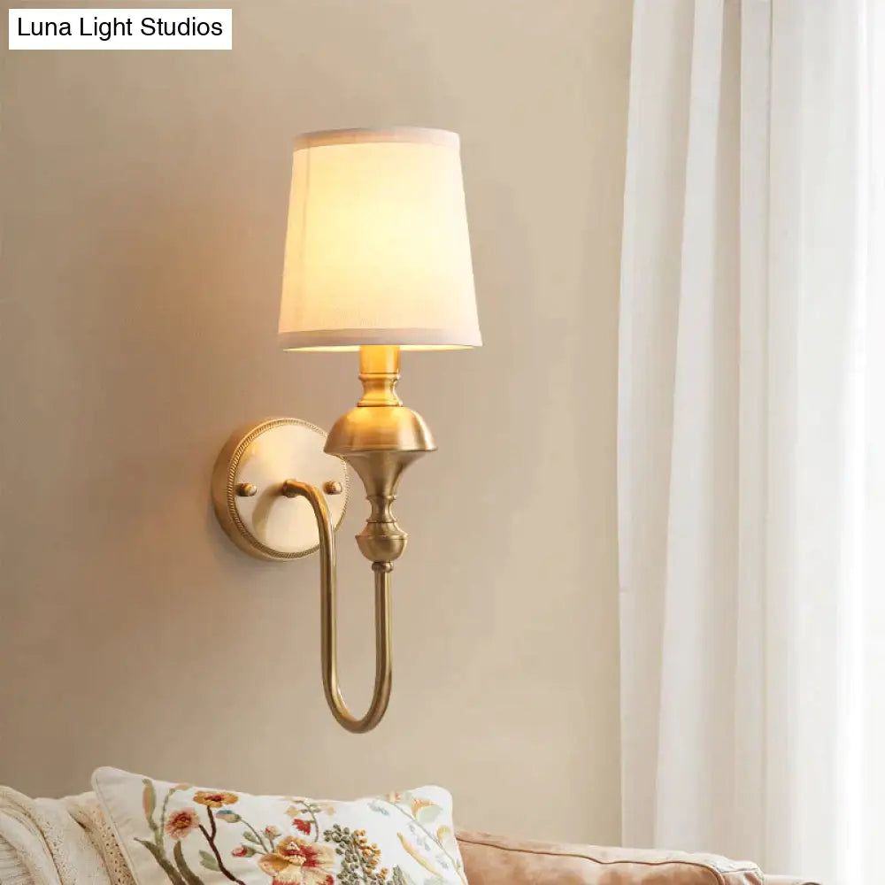 Wall Lamp Copper Finish Single Or Double Head