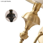 Wall Lamp Copper Finish Single Or Double Head