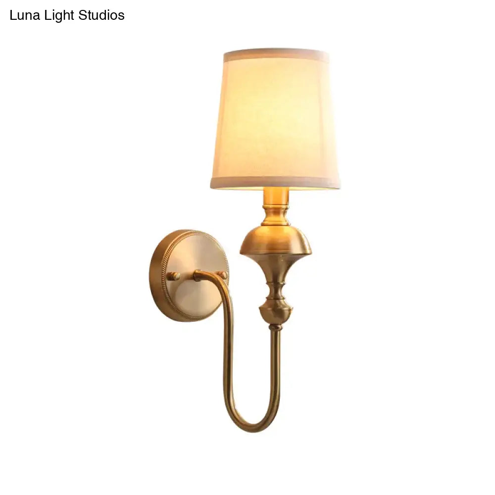 Wall Lamp Copper Finish Single Or Double Head