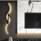 Wall Lamp Curved LED Dimmable Remote Control