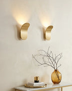 Wall Lamp Curved Metal Integrated LED