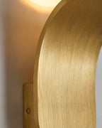 Wall Lamp Curved Metal Integrated LED