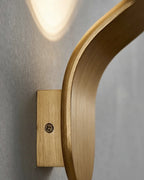 Wall Lamp Curved Metal Integrated LED