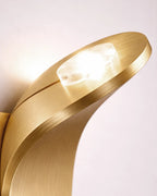 Wall Lamp Curved Metal Integrated LED
