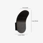 Wall Lamp Curved Metal Integrated LED