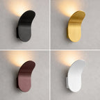 Wall Lamp Curved Metal Integrated LED
