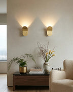 Wall Lamp Curved Metal Integrated LED