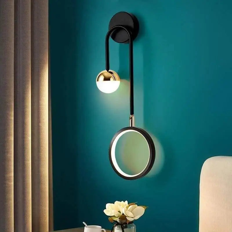 Wall Lamp Dimmable LED Black Aluminum