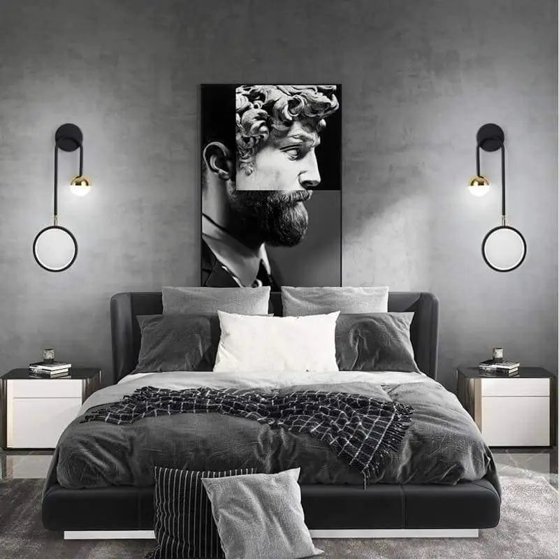 Wall Lamp Dimmable LED Black Aluminum