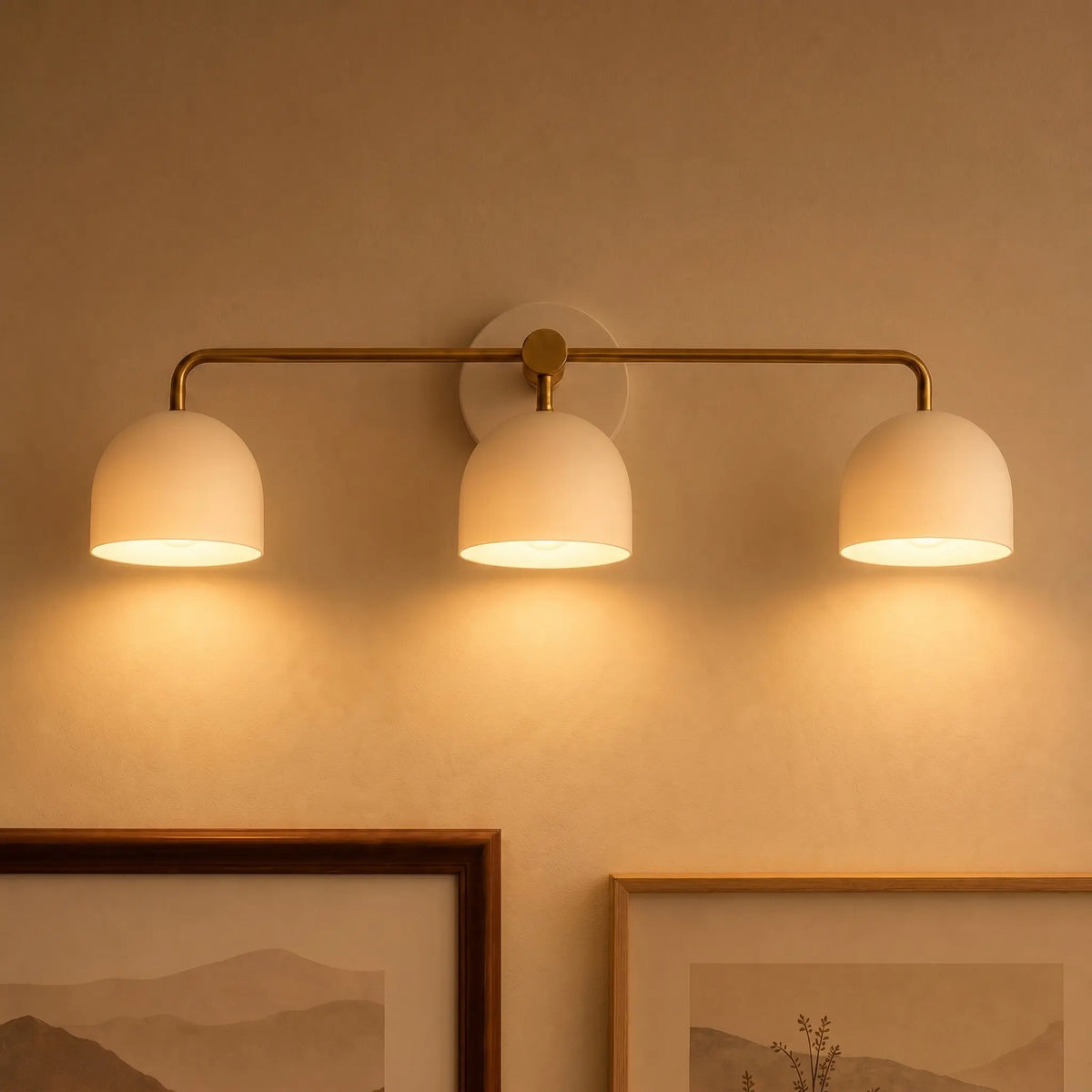 Wall Lamp Dome Shade Scandinavian Metal 2-3 Lights