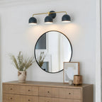 Wall Lamp Dome Shade Scandinavian Metal 2-3 Lights