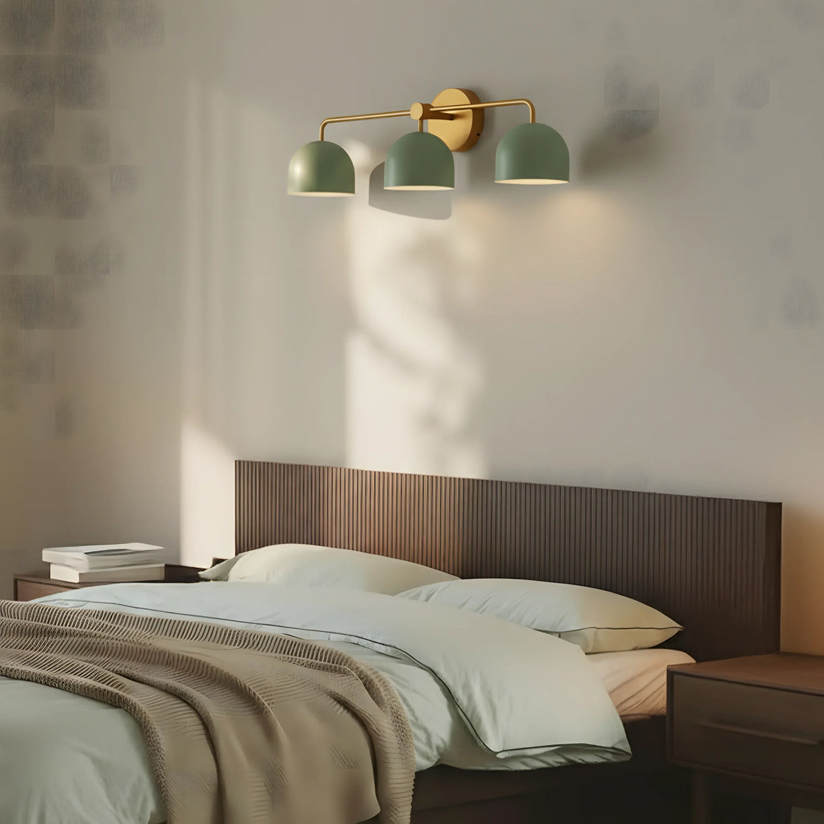 Wall Lamp Dome Shade Scandinavian Metal 2-3 Lights