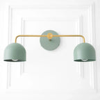 Wall Lamp Dome Shade Scandinavian Metal 2-3 Lights