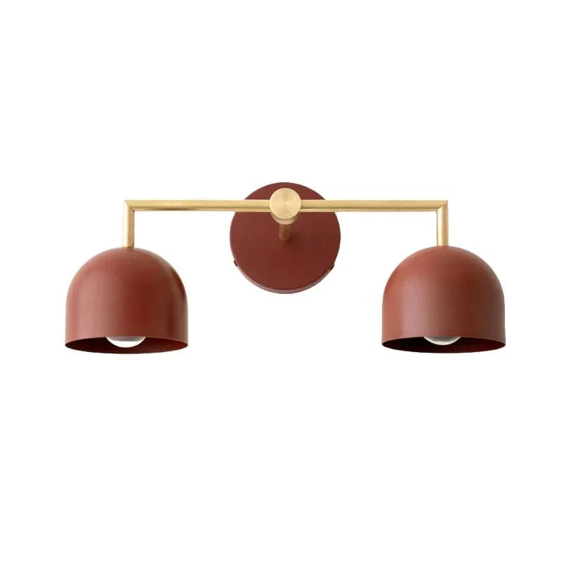 Wall Lamp Dome Shade Scandinavian Metal 2-3 Lights