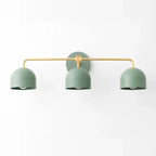 Wall Lamp Dome Shade Scandinavian Metal 2-3 Lights