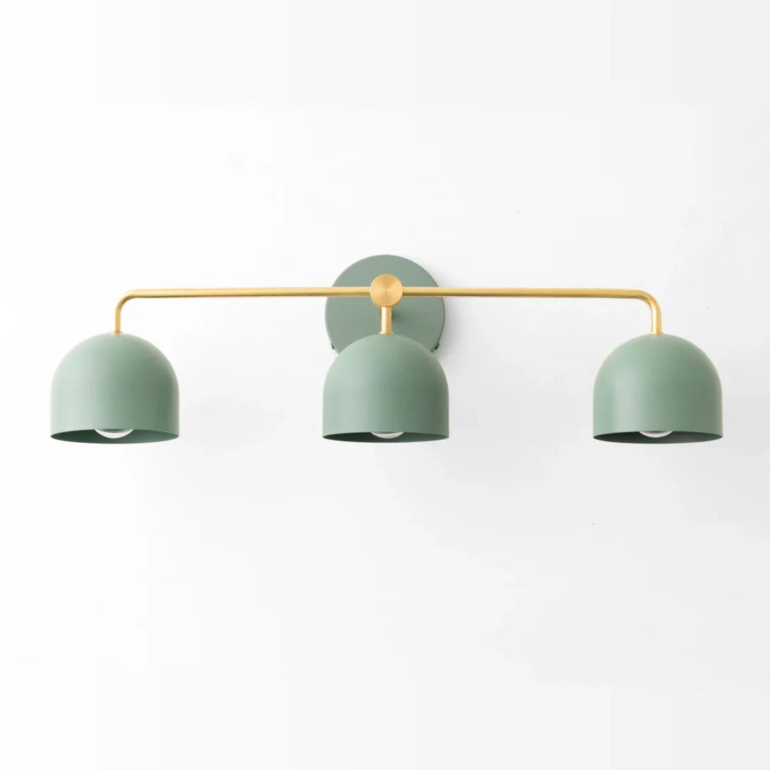 Wall Lamp Dome Shade Scandinavian Metal 2-3 Lights