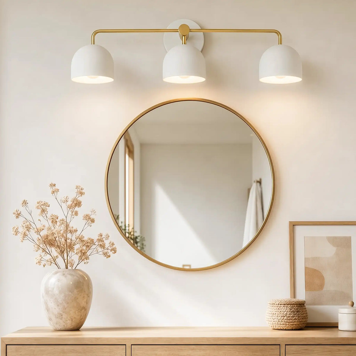 Wall Lamp Dome Shade Scandinavian Metal 2-3 Lights