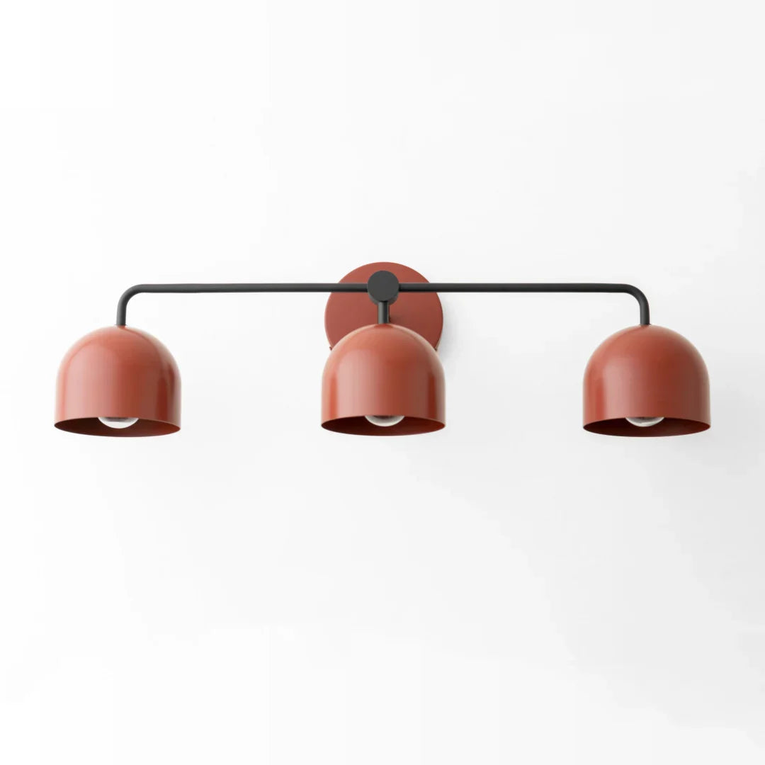 Wall Lamp Dome Shade Scandinavian Metal 2-3 Lights