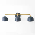 Wall Lamp Dome Shade Scandinavian Metal 2-3 Lights
