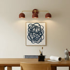 Wall Lamp Dome Shade Scandinavian Metal 2-3 Lights