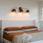 Wall Lamp Dome Shade Scandinavian Metal 2-3 Lights