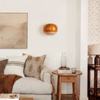 Wall Lamp Double Mushroom Glass Shade