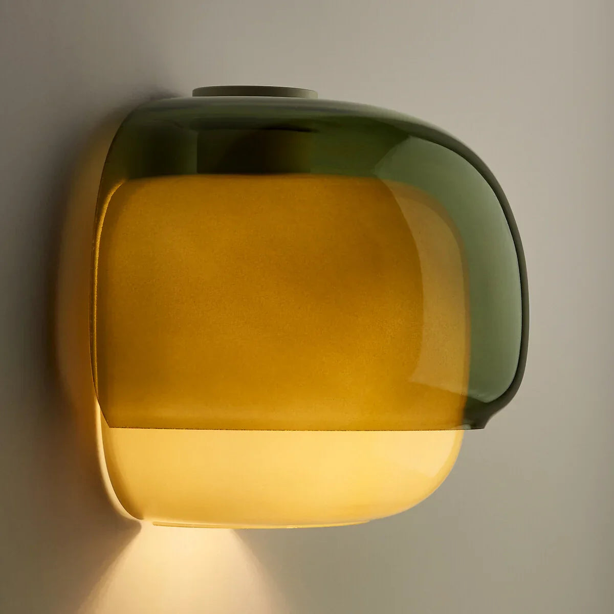 Wall Lamp Double Mushroom Glass Shade