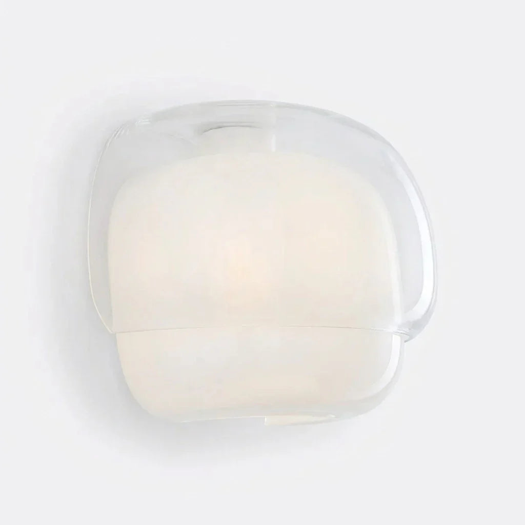 Wall Lamp Double Mushroom Glass Shade
