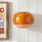 Wall Lamp Double Mushroom Glass Shade