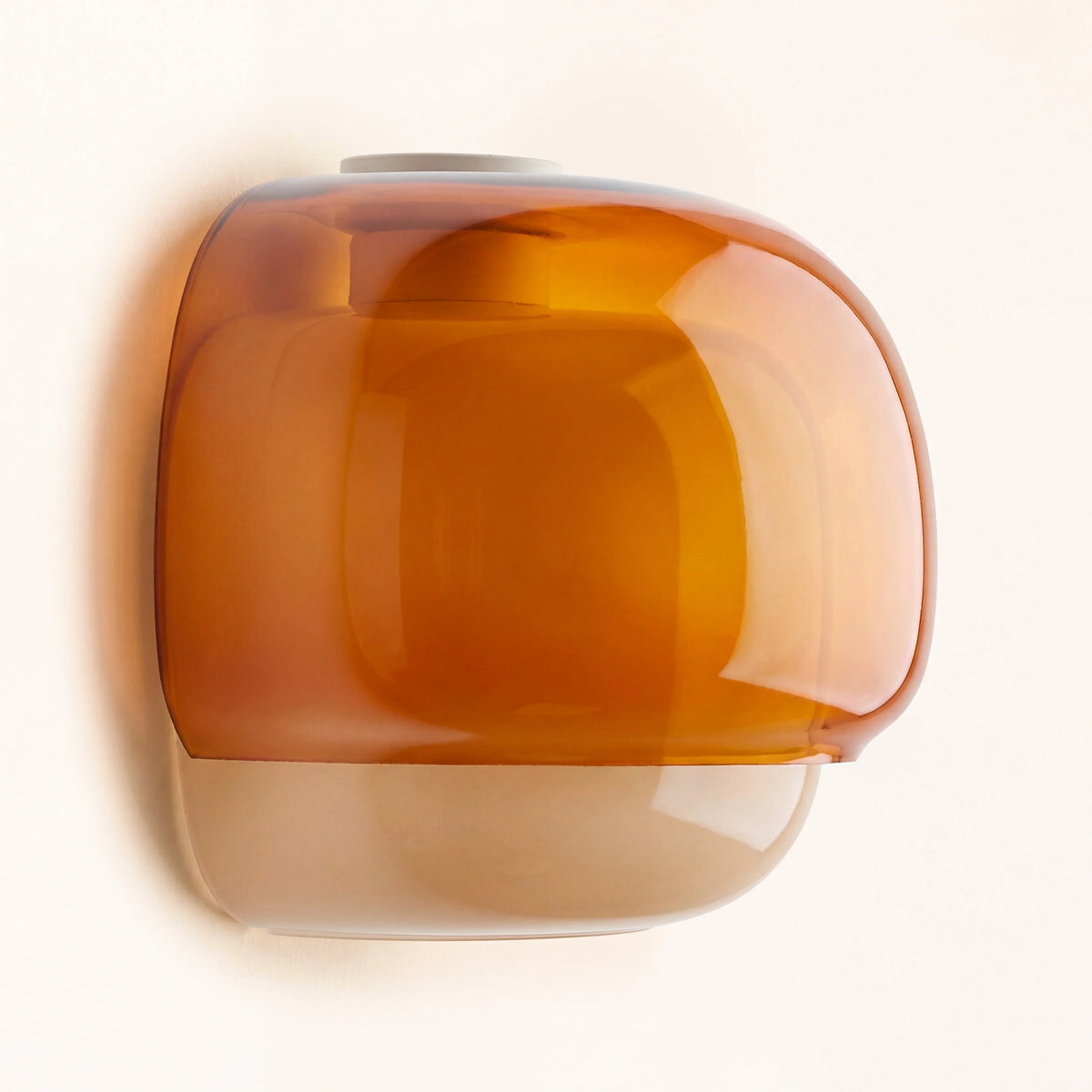 Wall Lamp Double Mushroom Glass Shade