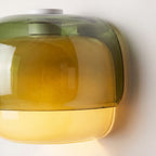 Wall Lamp Double Mushroom Glass Shade